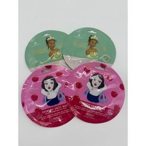 Disney Princess Mad Beauty Sheet Mask Set 4pk‎ Snow White Tiana Apple Green Tea